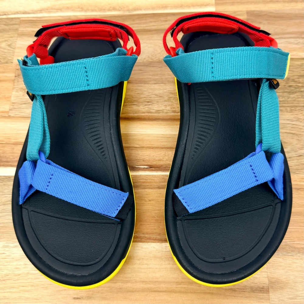 Teva Original Universal Sandals Multi Color Blue Teal Red Yellow Size‎ 6 - Picture 2 of 8